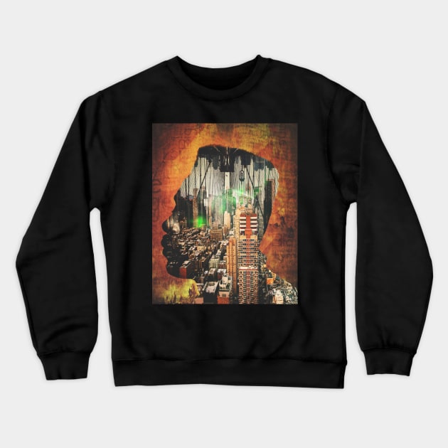 Urban Thought Classic Hip Hop 90's Art Crewneck Sweatshirt by Glass Table Designs